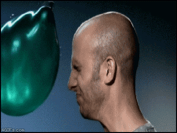 animated gif waterballoon to the face timewarp